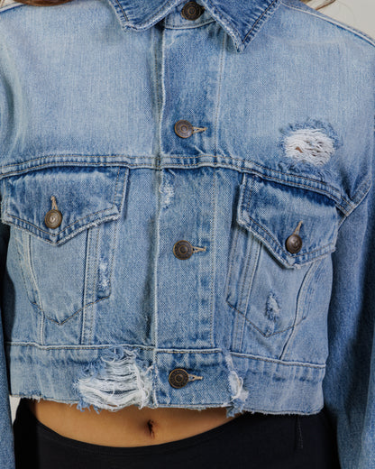 SER.O.YA Cropped Denim Jacket